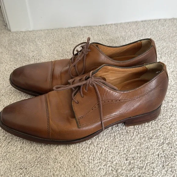 Johnston & Murphy Brown Leather Men's Dress Shoes - Size 9 - Picture 3 of 7